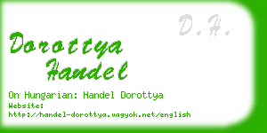 dorottya handel business card